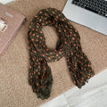 Fashion Color Block Polka Dots Long Scarf 6W6NSC229