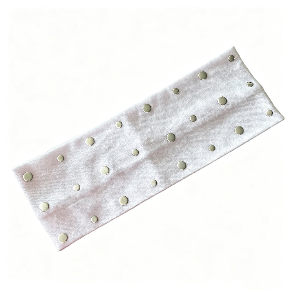 Rhinestone Elastic Wide Headband - DippedShop Wholesale - #4067
