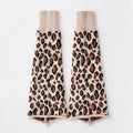 Vintage Leopard Pattern Rib Cuff Socks 6W8FSO1001