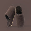 Soft Fleece-Lined Solid Color Winter Slippers 6W8FSP294