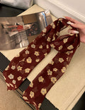 Chic Floral Print Lightweight Silk Scarf 6W6NSI197