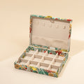 Vintage Embroidered Floral Large Capacity Jewelry Box 6H13HSJ144