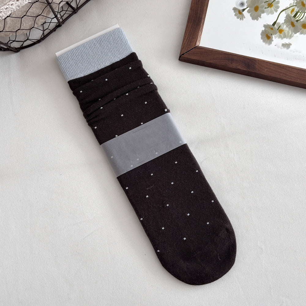 Slouchy Polka Dot Socks - DippedShop Wholesale - #1315