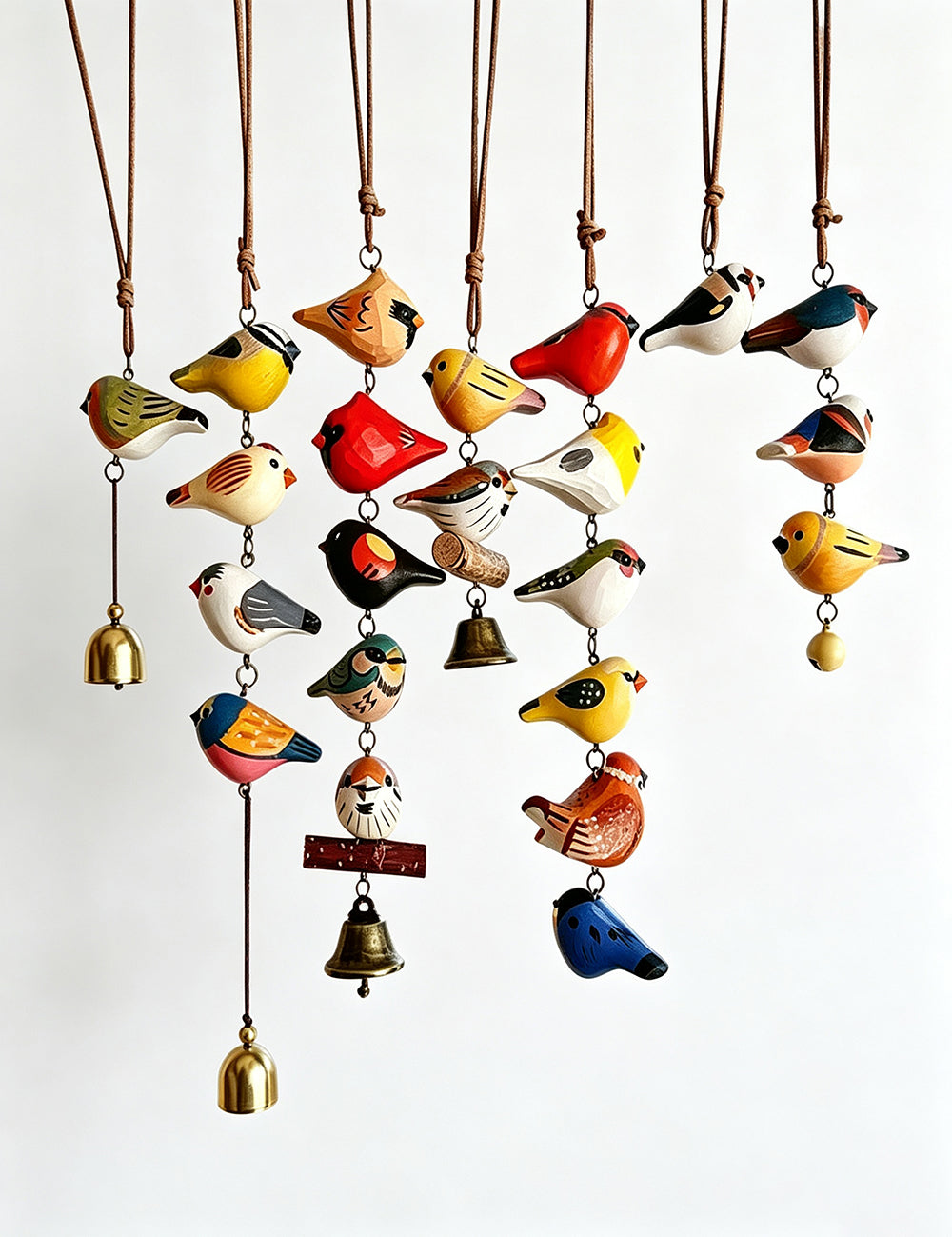 Creative Wooden Bird Hanging Wind Chime 6H7HLS220