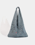 Washed Denim Large Capacity Handbag 6W10BBG1337