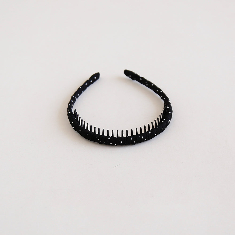 Simple Polka Dot Non-Slip Headband with Teeth 6W6HBD369