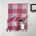 Vintage Plaid Fringe Scarf - DippedShop Wholesale - #7811