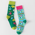 Asymmetrical Cartoon Crew Socks - DippedShop Wholesale - #9731