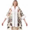 Faux Fur Knit Poncho Cape - DippedShop Wholesale - #0979