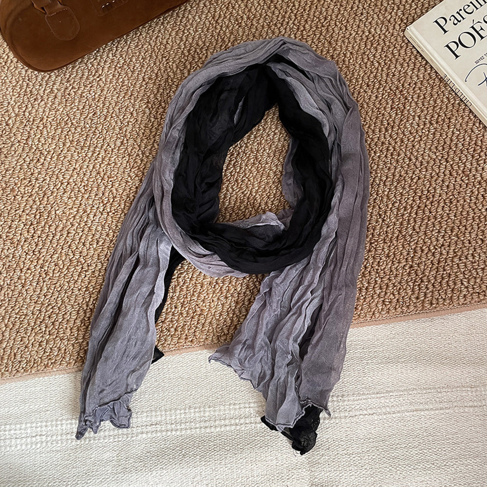 Simple Color Block Soft Versatile Long Scarf 6W6NSC227