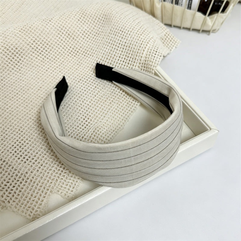 Slouchy Color Block Striped Fabric Wide Headband 6W6HBD323