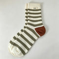 Striped Slouch Crew Socks - DippedShop Wholesale - #4307