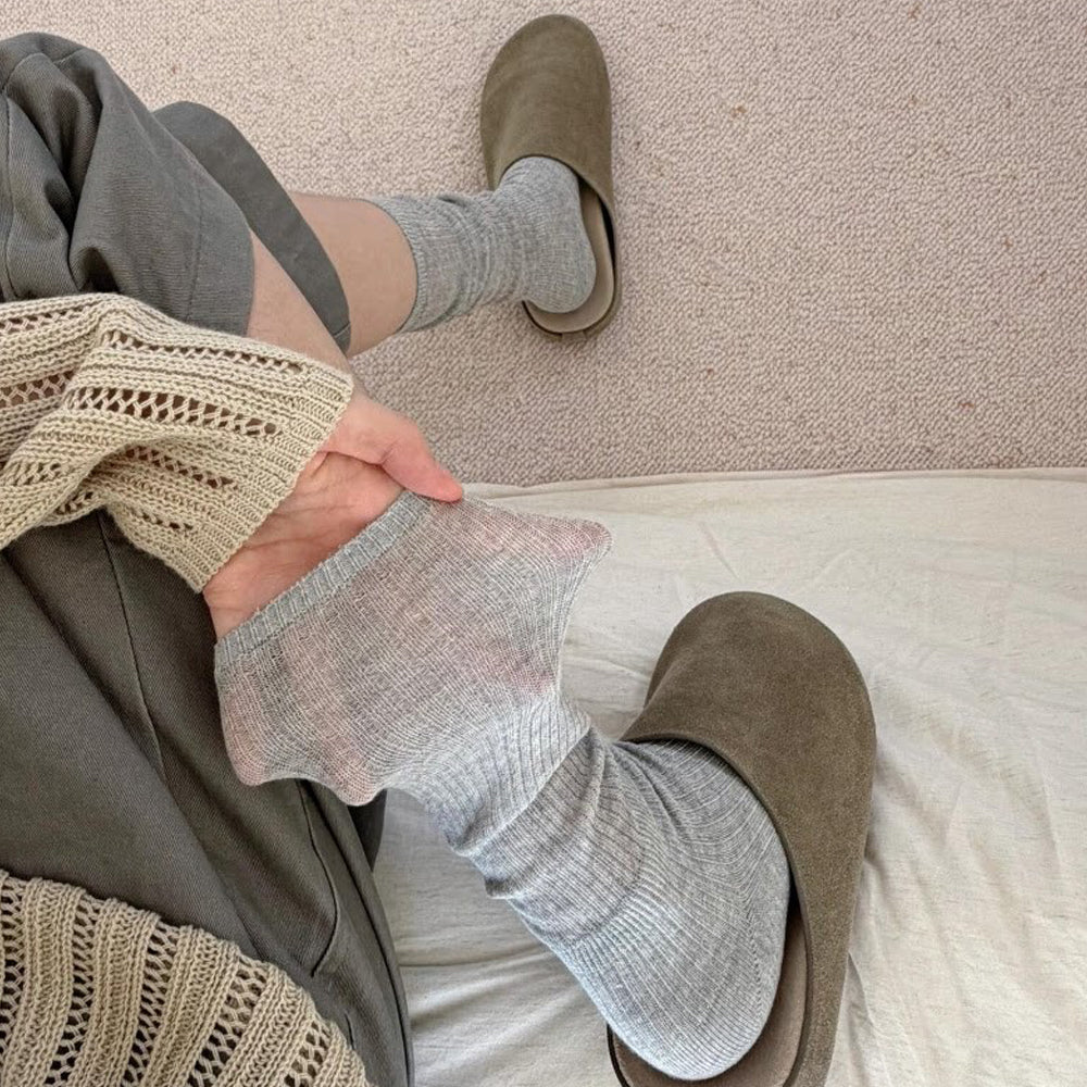 Mid-Calf Knit Socks - DippedShop Wholesale - #9827