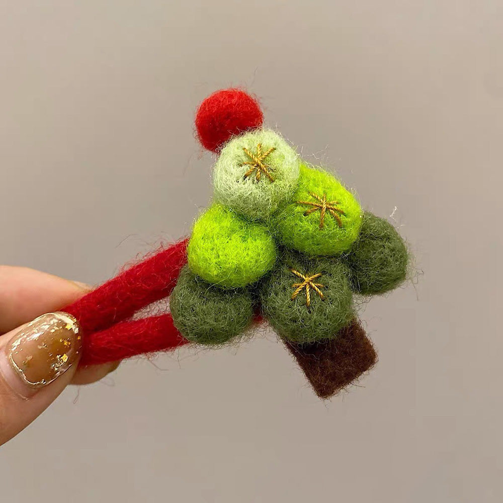 Plush Santa Hair Clip - DippedShop Wholesale - #6547