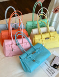 Trendy Candy Color Jelly Tote Shoulder Bag 6W10BBG2111