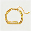 Trendy Cubic Zirconia Double-Layer Chain Bracelet 6W6JBR512