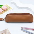 Creative Lychee Grain Solid Color PU Pencil Pouch 6S10BOB1056