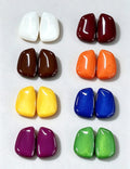 Geometric Enamel Stud Earrings - DippedShop Wholesale - #5875