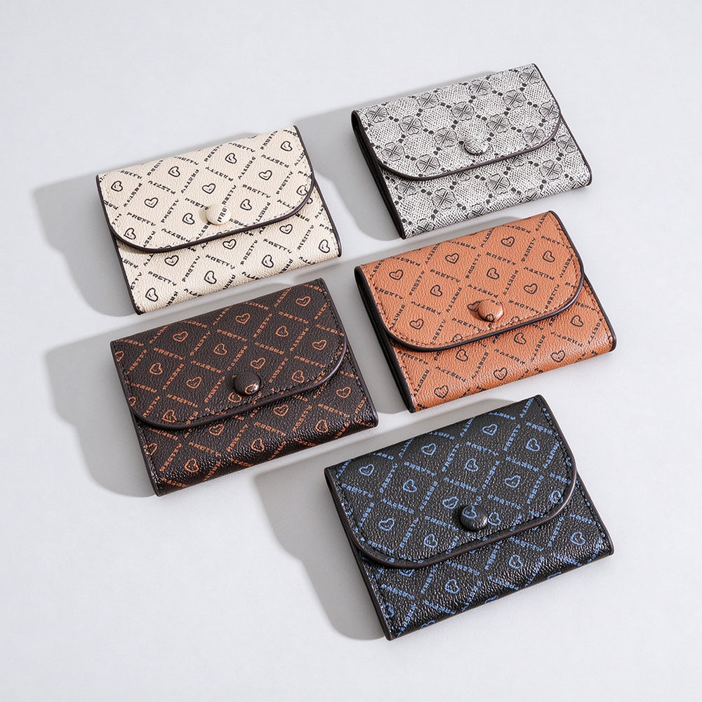 Heart Print Card Holder - DippedShop Wholesale - #8291
