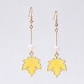 Maple Leaf Dangle Earrings - DippedShop Wholesale - #3971
