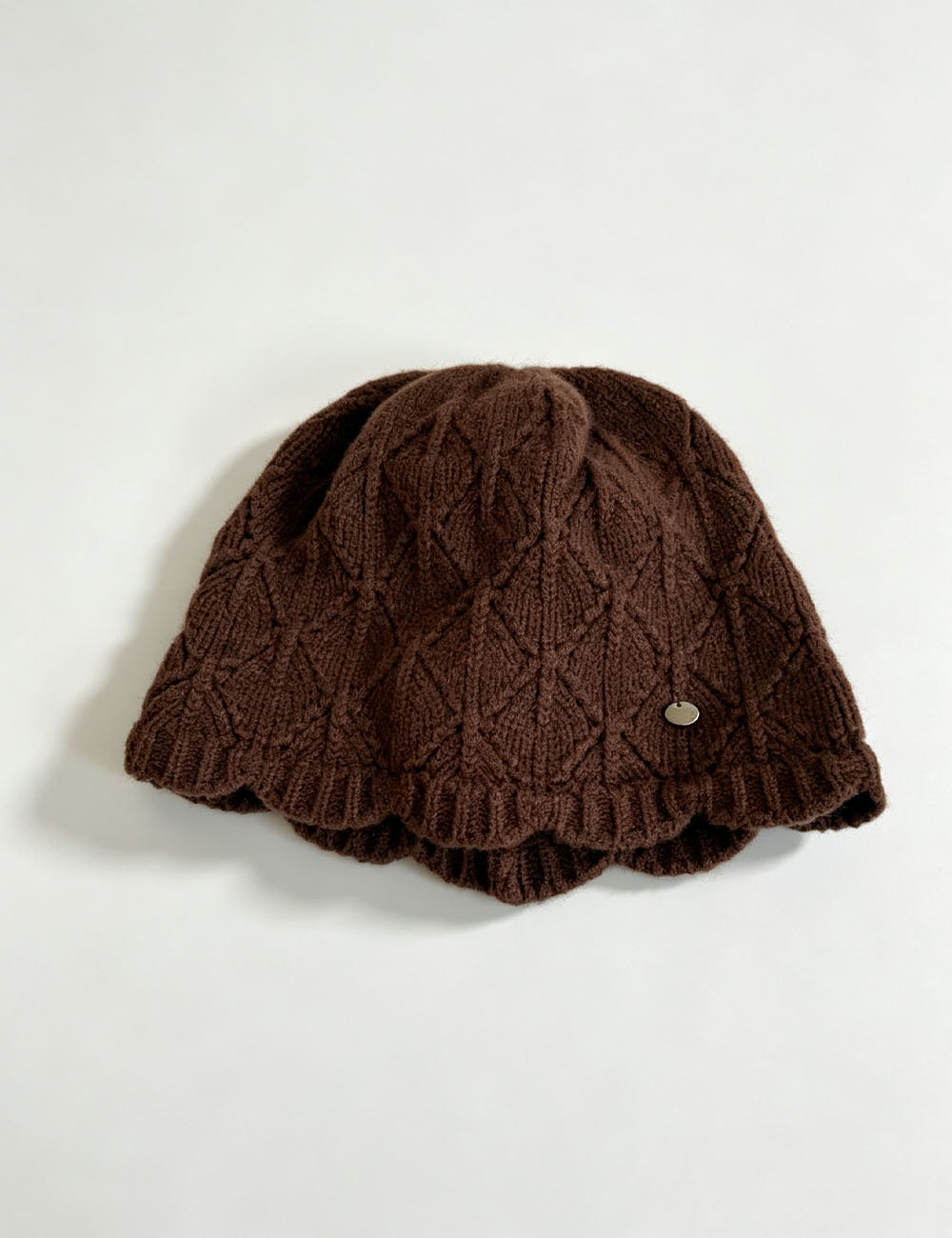 Elegant Solid Color Wool Blend Knit Beanie Hat 6W6HAT548