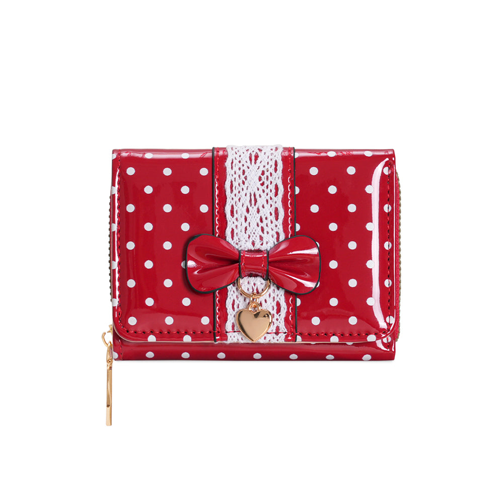 Polka Dot Trifold Wallet - DippedShop Wholesale - #9555