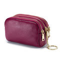 Cute Double Zipper Mini Leather Coin Purse 6W10BWB302