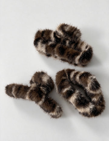 Faux Fur Hair Claw - DippedShop Wholesale - #3027