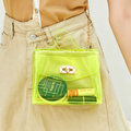 Cute Solid Color Square Jelly Clear Tote Bag 6W10BBG2117