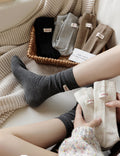 Coloful Mini Dots Cotton Slouchy Crew Socks 6W8FSO698