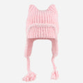 Cute Solid Color Cat Ear Trapper Hat 6W6HAT640