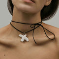 Ceramic Dove Pendant Necklace - DippedShop Wholesale - #0755