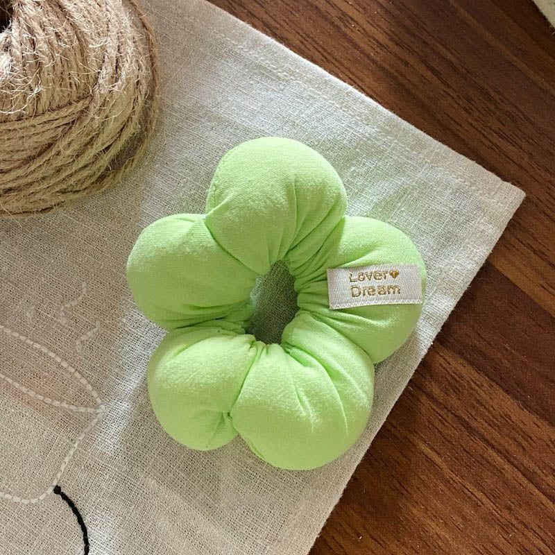 Stylish Polka Dots Sponge Flower Hair Tie MK2BLW6W6HHT19