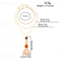 Hammered Resin Pendant Necklace - DippedShop Wholesale - #6019