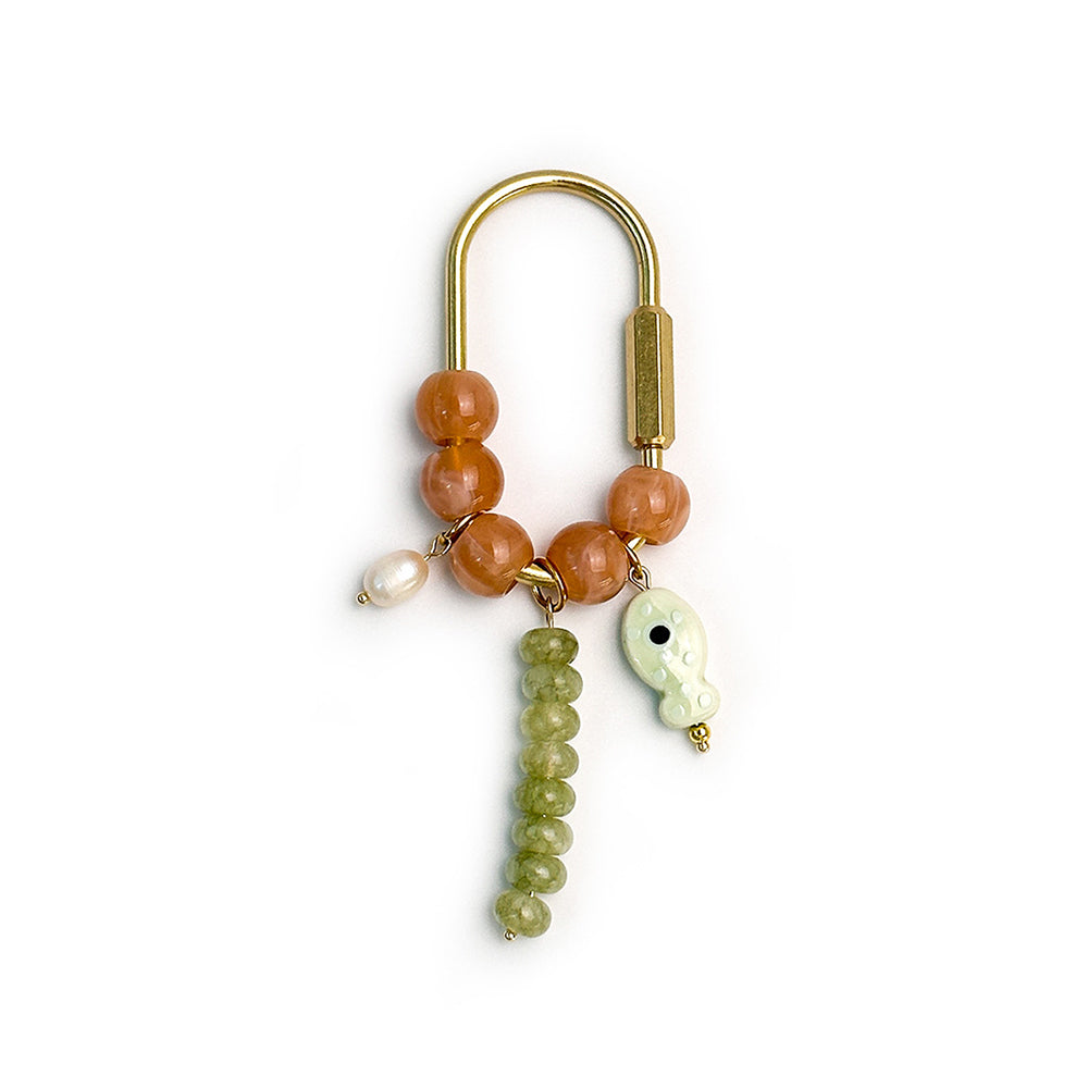 Pearl Fish Bead Bag Charm - DippedShop Wholesale - #0915