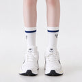 Simple Color Block Heart Embroidery Knit Socks 6W8FSO1006