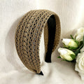 Trendy Hollow Out Woven Wide Hadband 6W6HBD288