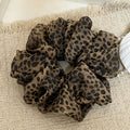 Retro Leopard Print Organza Hair Scrunchies 6W6HSR376