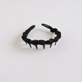 Elegant Satin Twisted Non-Slip Headband with Teeth 6W6HBD371