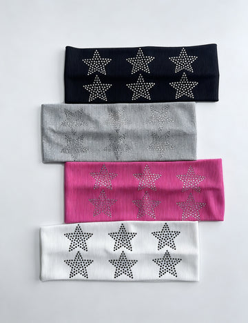 Stylish Star Rhinestones High Elastic Headband 6W6HBD411