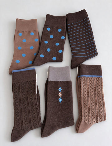 Polka Dot Diamond Mid-Calf Socks - DippedShop Wholesale - #5651