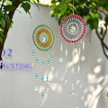 Multicolor Large Flower Wreath Crystal Sun Catcher 6H7HLS207