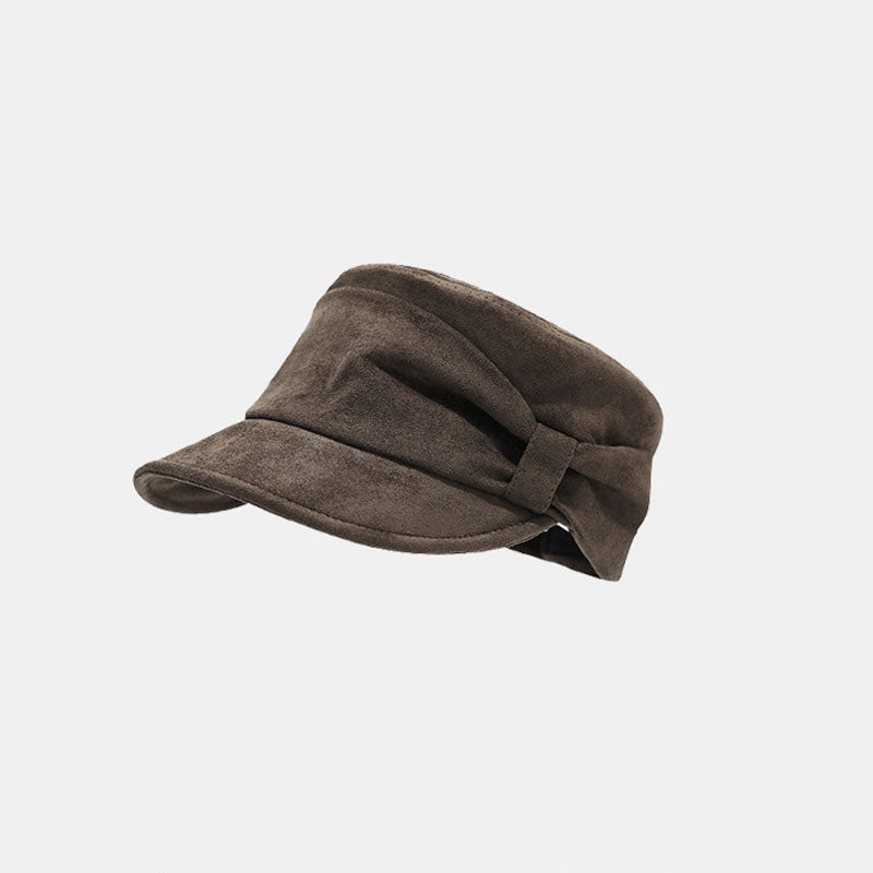 Ruched Suede Newsboy Cap - DippedShop Wholesale - #3715
