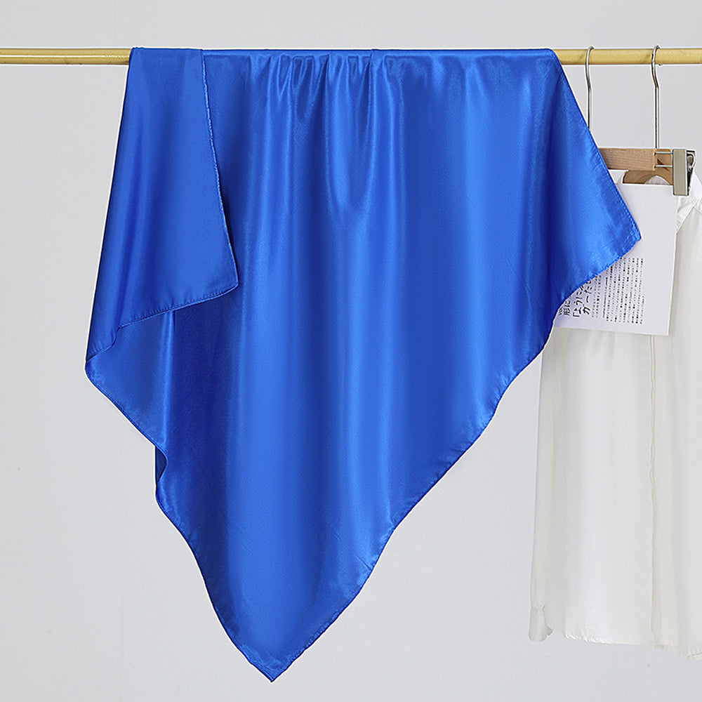 Minimalist Solid Color Soft Square Satin Scarf 6W6NSC234