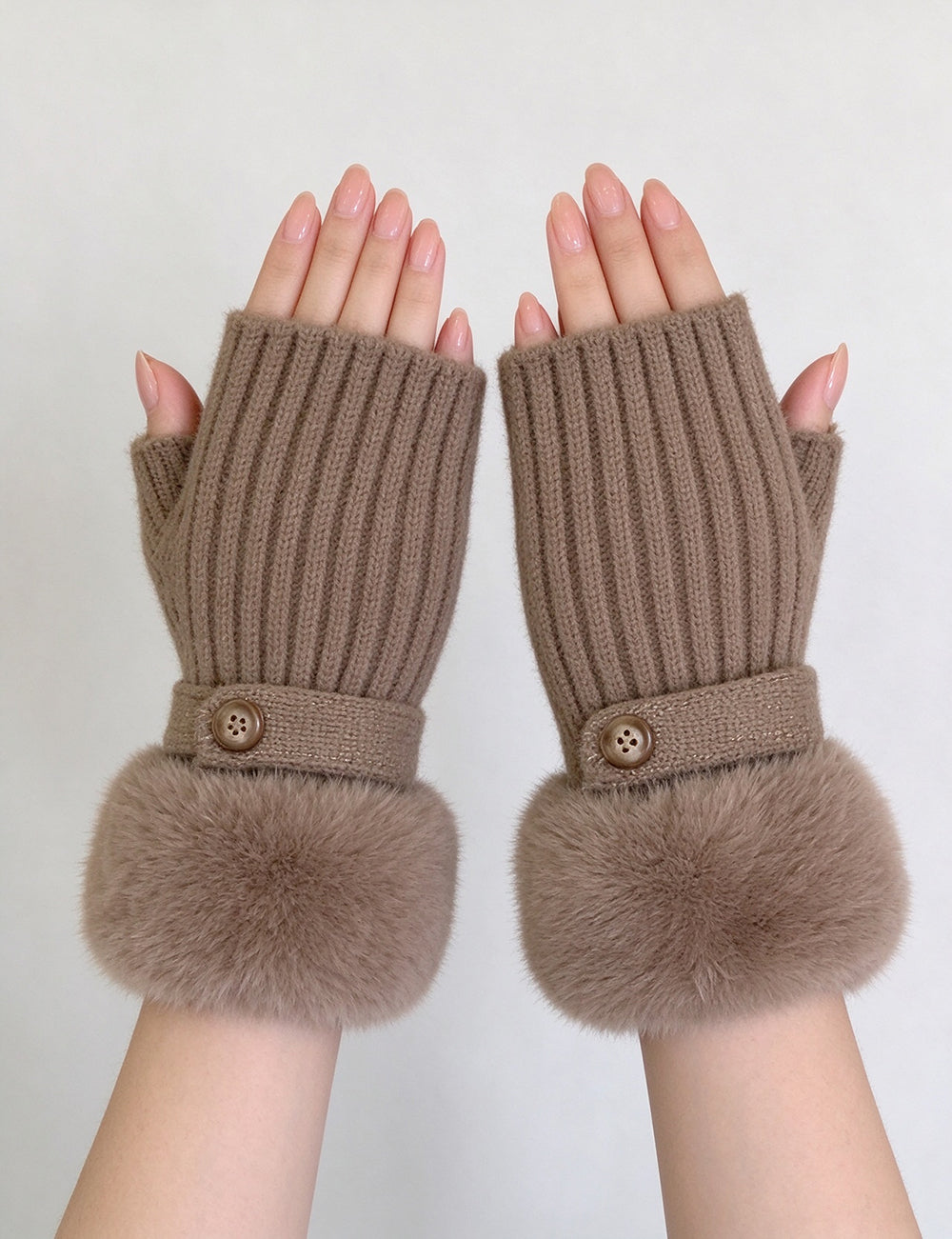 Knit Fingerless Gloves - DippedShop Wholesale - #7251