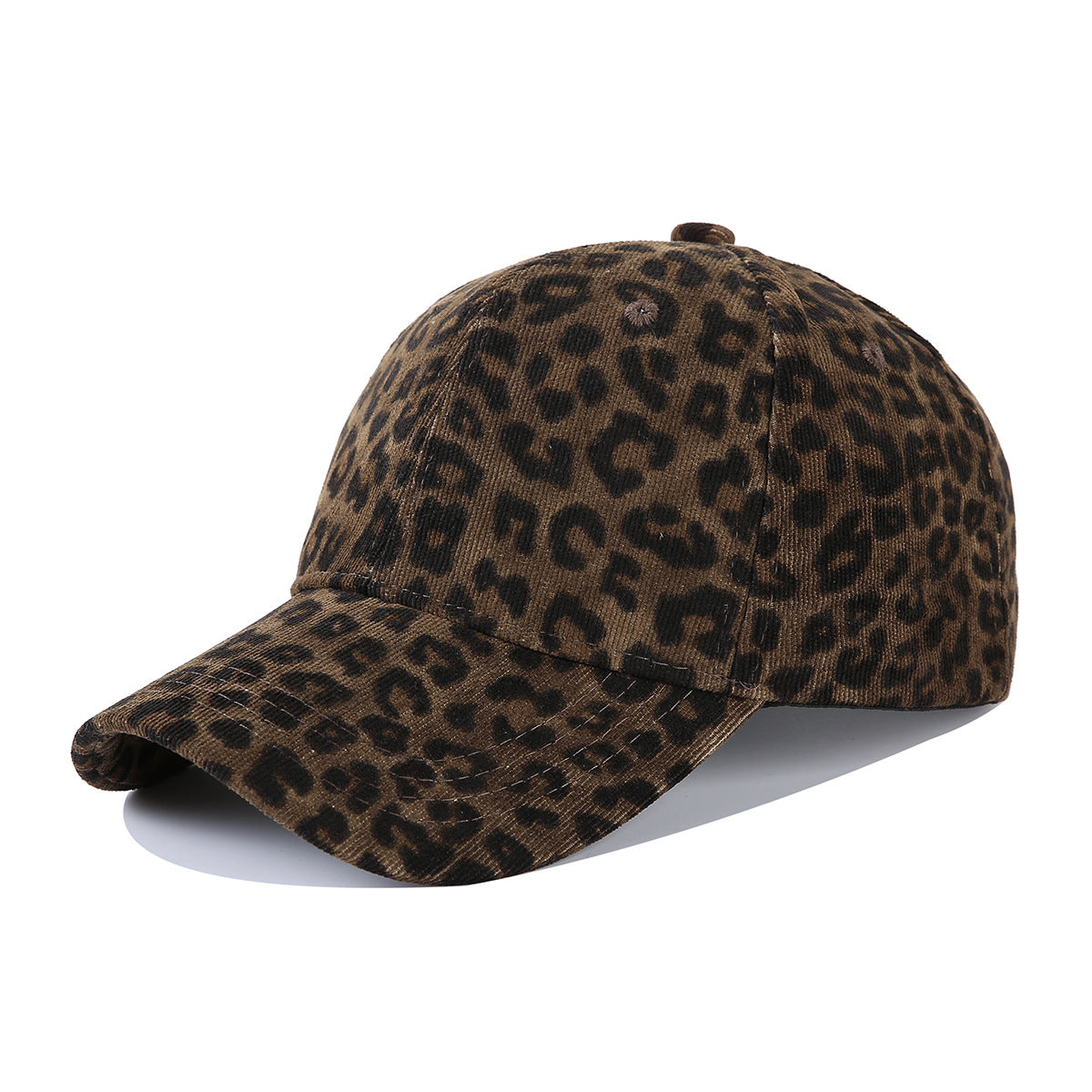 Trendy Corduroy Leopard Print Baseball Cap 6W6HAT821