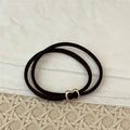 Refined Double Layer Bowknot Elastic Hair Tie MK2BLW6W6HHT16