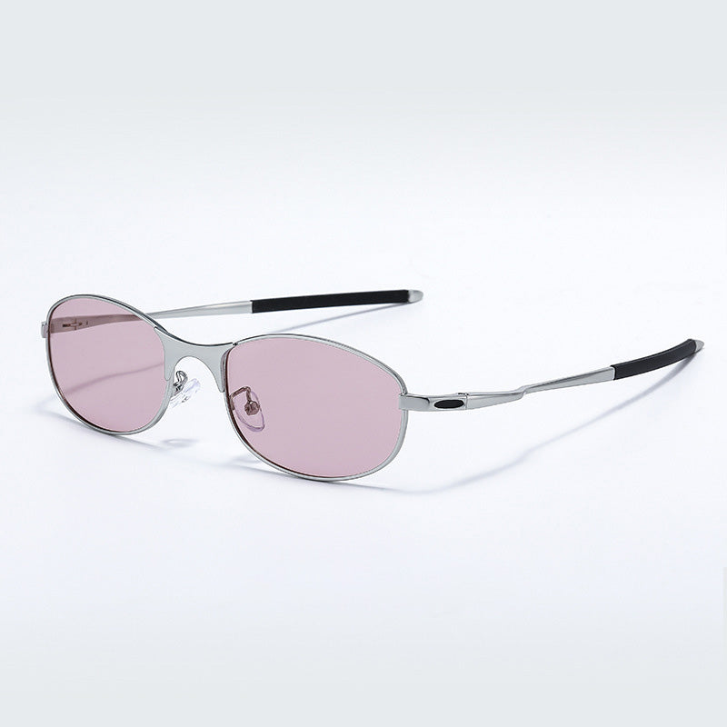 Oval Frame Polarized Cat-eye Sunglasses MK2PPIM6W6GSG206