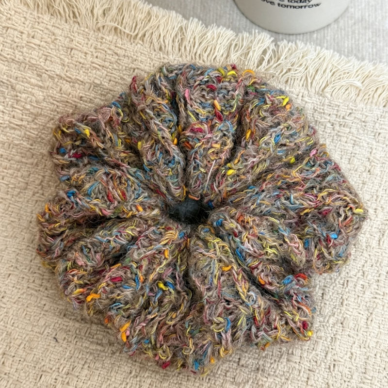 Stylish Colorful Yarn Elastic Scrunchies 6W6HSR387