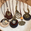 Wooden Hat Pendant Necklace - DippedShop Wholesale - #2915